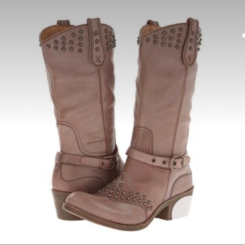 Naya sable studded western cowboy boots